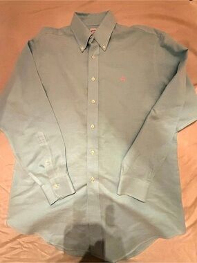 Brooks Brothers 346 Non-Iron Supima Cotton Button-Down Shirt Green Large